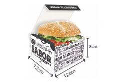 China Custom Biodegradable Burger Boxes with Logo - Eco-Friendly Fast Food Packaging supplier