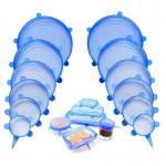 Round And Rectangular Foldable Clear Silicone Stretch Lid For Food Preservation