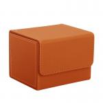 Polybag Deck Card Box PU Trading Card Holder Case With Side Loading SGS for sale
