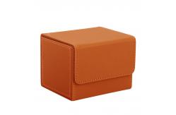 China Polybag Deck Card Box PU Trading Card Holder Case With Side Loading SGS supplier