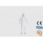 Hooded Disposable PPE Coveralls For Weak Acid Resistant Environment for sale