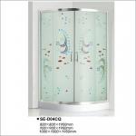 Colorful Tempered Glass Bathroom Shower Enclosures , Sliding Door Shower Cubicles for sale