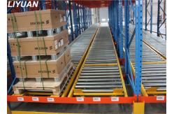 China FIFO Gravity Feed Pallet Racking 1200 Kg Heavy Duty Steel Roller Sliding supplier