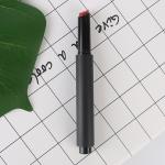 Compressible Round matte black lip balm lipstick tubes container for makeup tubes