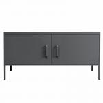 High Leg Double Door half height TV Stand Storage Cabinet for home use for sale