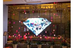 China 1R1G1B Magic Transparent Glass Led Window Display P3.91 with energy saving supplier