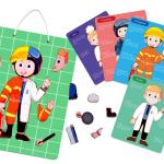 4 Uniforms Careers Learning Magnetic Puzzle for Logical Thinking Training