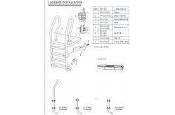 China SS304 Inground Pool Ladder Steps supplier