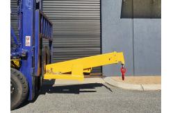 China 4700kg Angled Extendable Jib Forklift Attachment Metal Fabrication supplier