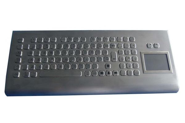 Long key stroke industrial metal rugged keyboard with touchpad , 97 key