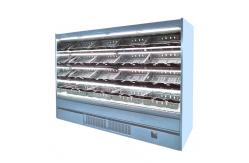 China Vegetable Fruit Open Front Display Cooler Refrigerated Display Cabinet plug in supplier