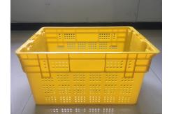 China Durable Plastic Food Crates ,  Stacking Nesting Fruit Vegetable PP Mesh Crates DC Warehouse supplier