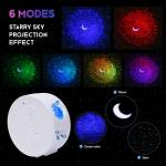 15.2cm 7.4cm Water Wave LED Projector Light 100V Moon Star Night Light for sale