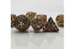China Chongtian Snake Hollow Metal Dice Set Multi -Faceted Table Game #Dnd#Rpg#Coc supplier