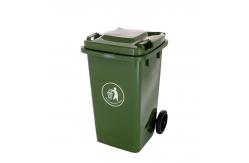 China Stacked Factory Large Plastic Dustbin Pedal Mobile Garbage Bin 120l supplier