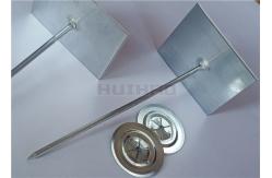 China 63.5mm Galvanized Steel Self Stick Insulation Pins To Install Foam Insulation Panels supplier