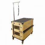 Folding Aluminum Dog Box With Grooming Arm For Dog Show