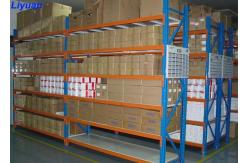 China Multi - Tiers Long Span Racking System Steel Shelving Robot Welding 200kgs Per Shelf supplier