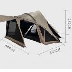 Shell Tunnel Family Camping Tent One Bedroom Pyramid Four Season