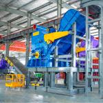 Aluminum Crushing Production Line Car Body Recycling Crusher Machine for sale