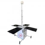 Solar Mobile Surveillance Unit With PTZ Cameras For Remote Farmland Large Area Monitoring for sale