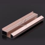 Rose Gold Curtain Rod Material OEM Cabinet Wardrobe Frame Aluminum Material for sale
