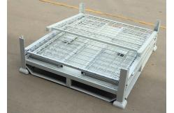 China Practical Wire Mesh Pallet Cage Stackable Steel Stillages For Logistics supplier