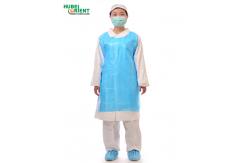 China Cleaning Apron PE Disposable Aprons Plastic Apron Disposable With Smooth Surface supplier