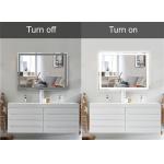 1650lm Dimmable Backlit Bathroom Mirror 22W 700mm Touch Sensor