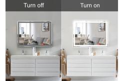 China 1650lm Dimmable Backlit Bathroom Mirror 22W 700mm Touch Sensor supplier