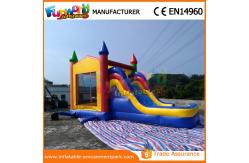 China Outdoor Inflatable Combo Slide , childrens bouncy castle With Pool supplier