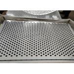 1.2mm Thickness Perforated Metal Mesh Hexagonal Hole Type White Color for sale