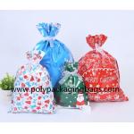 Drawstring Christmas Gift Bags For Candy Packaging for sale