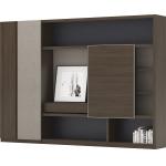 Modern Luxury Boss Office Furniture File Cabinets Wood 2.4 / 2.8 M for sale