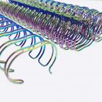 5/8 To 1-3/4 2:1 Pitch Plated Double Ring Binding For Educational Books And More for sale