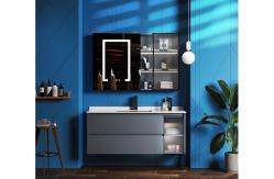 China MDF boards Bathroom Basin Units , ISO9001 Bathroom Single Sink Vanities supplier