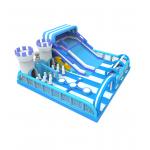Blue Inflatable Castle: Fun for Little Explorers Adventure - Ready Play Area for sale
