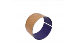 China Metal Polymer Plain Bearings With Blue POM Coated Self Lubricating supplier