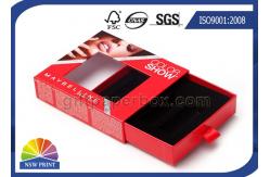 China Custom Printed Paper Boxes Slide Open Box With Window supplier