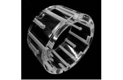 China Customization Size Machining Quartz Glass Transparent Fused Quartz Ring With Hole supplier