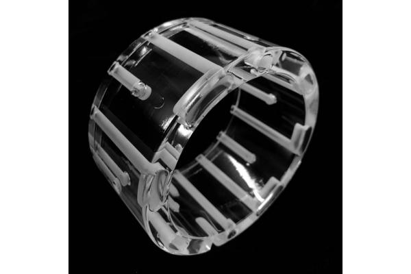 Customization Size Machining Quartz Glass Transparent Fused Quartz Ring With Hole