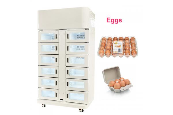 Touch Screen Farm Atm Business Self Smart Packed Egg Refrigerated Vending Locker