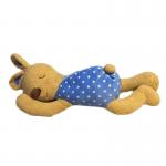 40cm Soft Animal Plush Toys Sleeping Rabbit Plush Pillow Coffee Or Pink for sale