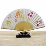 Personalized Customized Printing Bamboo Hand Fan Clack Foldable Japanese Hand Fan for sale