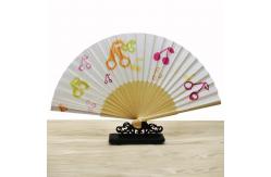 China Personalized Customized Printing Bamboo Hand Fan Clack Foldable Japanese Hand Fan supplier