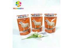 China Plastic Stand Up Foil Pouch Packaging Animal Feed Bags Zipper Top With Window supplier
