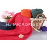 Red Washable Microfiber Body Towels / Absorbent Bath Towels 70 x 140cm for sale