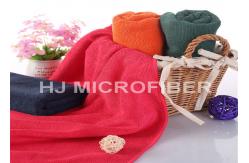 China Red Washable Microfiber Body Towels / Absorbent Bath Towels 70 x 140cm supplier