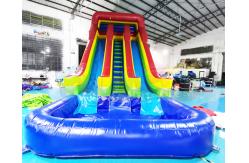 China Playground Outdoor Inflatable Water Slides Double Side Jumping Bouncer supplier