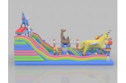 China Inflatable PVC Bouncy Castle Park Children'S Small Indoor Bouncy Castle Slide supplier